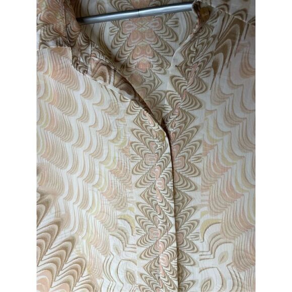 Chicos Sheer Long Sleeve Long Line Tunic Size 4 - Picture 9 of 14